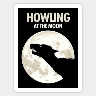 Howling at the Moon Magnet
